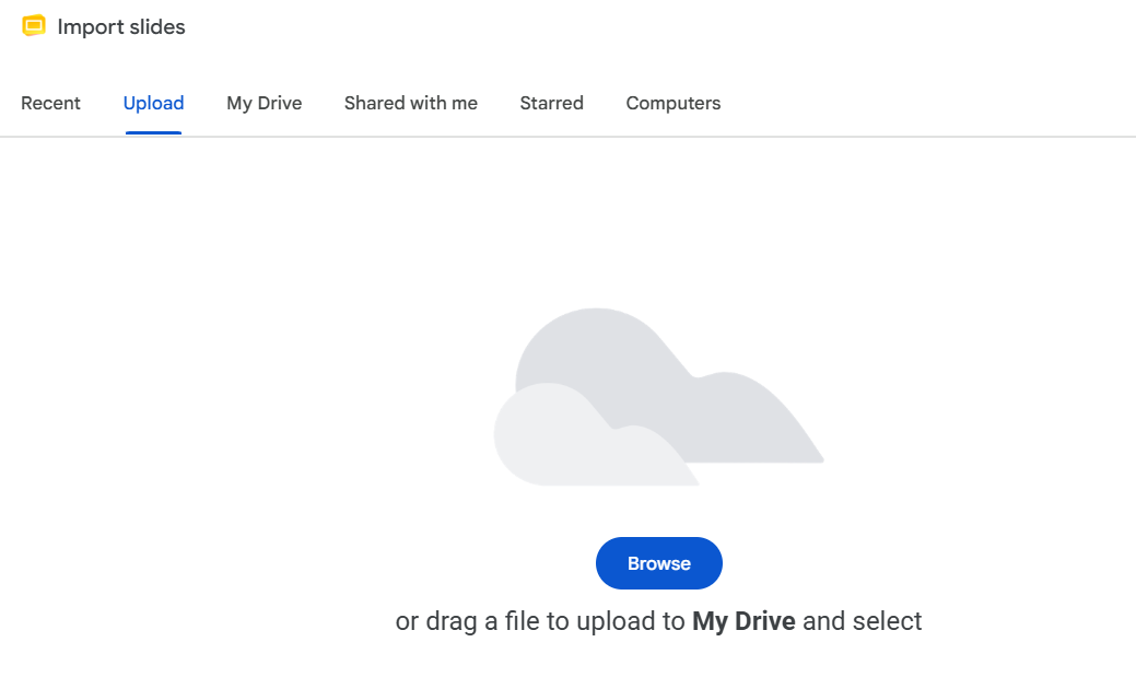 Upload Your PowerPoint
