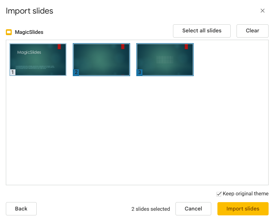 copy slides from PPT to Google Slides